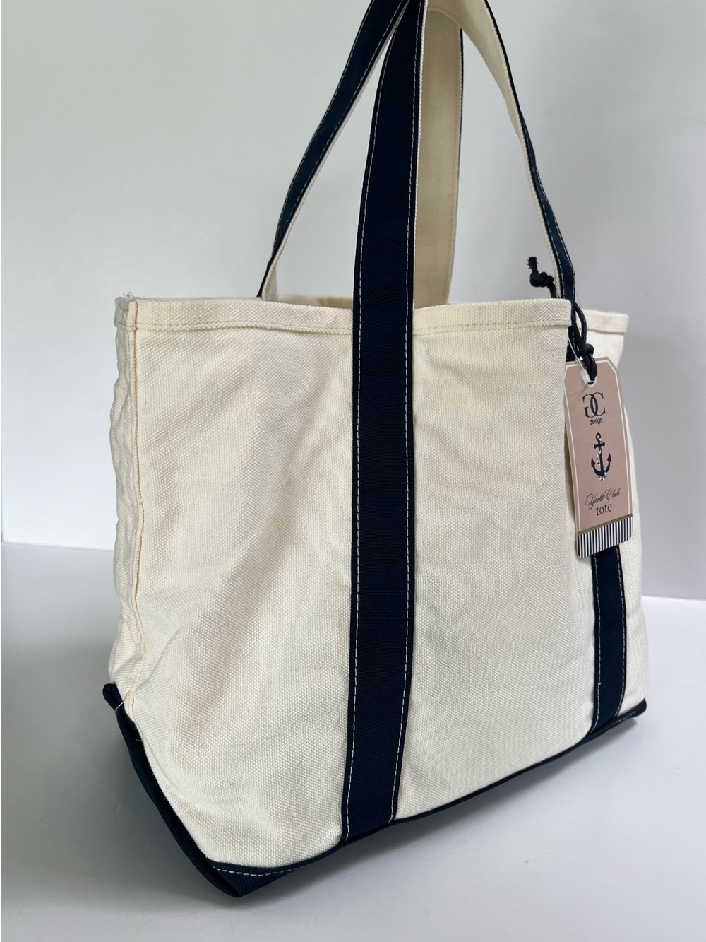 GC Design Yacht Club Boatkin Canvas Tote Bag NWT
